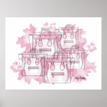 AquaBella Aquarell-Druck - Taschen Poster