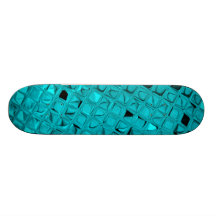 Aquamariner glänzender Diamantensissy-Girly Mädche Skateboard Brett