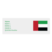 Arabe uni Emirites - maigre Modèles De Cartes De Visite