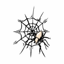Araignée dans le graphique de Halloween de Web Photo En Découpe