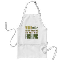 Arbeit und Fischen Schürze