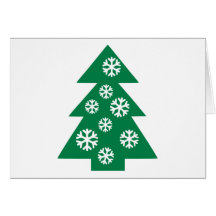 Arbre de sapin - neige cartes