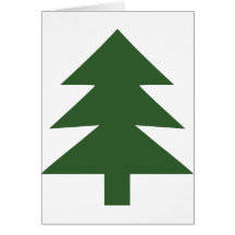 arbre de sapin vert carte de vœux