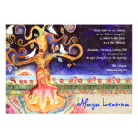 Arbre d'invitation de bat mitzvah de barre de colo