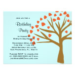 Arbre doux MIGNON Bithday d'automne d'automne Faire-parts