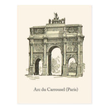 Arc de caroussel, Paris, Cartes Postales