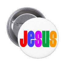 Arc-en-ciel Jésus Badges Avec Agrafe