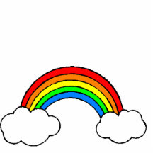 Arc-en-ciel lumineux découpages en acrylique