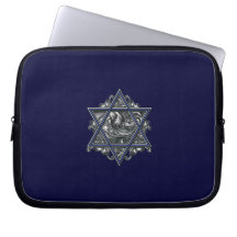 Argent de Magen David Housse Ordinateur