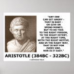 Aristoteles irgendein kann verärgerte rechte Weise Posterdruck