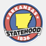 Arkansasstatehood-Geschenke und T-Shirts Runder Sticker