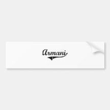 Armani klassischer Art-Name Auto Aufkleber