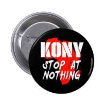 Arrêt de Kony à rien Badges Avec Agrafe