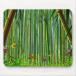 Art 1 Mousepad de bambou et de papillon Tapis De Souris