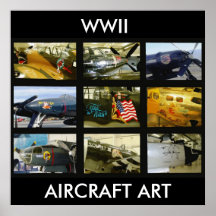 Art d'avions de 2ÈME GUERRE MONDIALE d'affiche