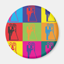 Art de bruit de mariages magnets