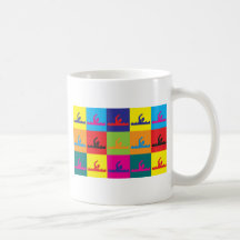 Art de bruit de natation tasse à café