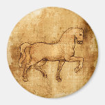 Art de cheval de Leonardo da Vinci Magnets Pour Réfrigérateur