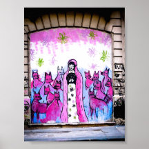 Art de rue en affiche de Buenos Aires