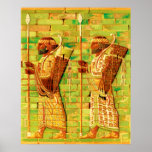Art égyptien de mur affiche