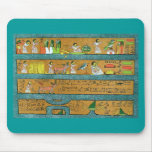 Art égyptien de mur tapis de souris