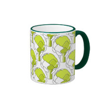 Artischocken-Gekritzel-Kunst-Becher Kaffee Tassen