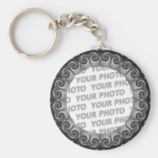 Arts abstraits GEO 1 de cadre + votre photo Porte-clef