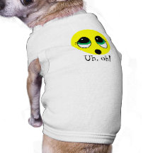 Assortiment souriant de visage de "surprise" t-shirts pour chien