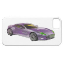 Aston Martin ein handgemaltes Kunst-Bürste iPhone  Etui Fürs iPhone 5