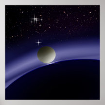 At night in orbit. posterdrucke