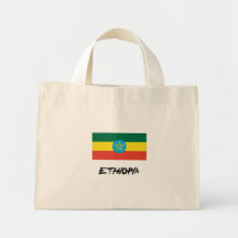 Äthiopien-Flagge Leinentasche