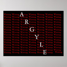 Attente à motifs de losanges posters
