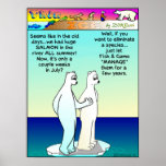 Auf Fischen und Spiel Plakatdruck