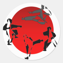 Aufkleberkarate-Kampfkünste