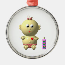 AUFPRALLEN DES BABYS MIT 1 FLASCHE WEIHNACHTSBAUM ORNAMENT