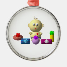 AUFPRALLEN DES BABYS MIT 5 GESCHENKEN ORNAMENT