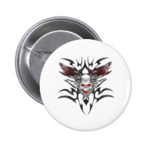 Auge von horus Schädel-tran Button