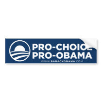 Auserlesener Obama-ProAutoaufkleber