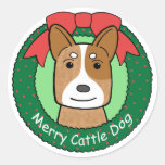 Ausralian Vieh-Hund Runde Sticker