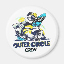 Äußeres Kreis-Crew NINJA Logo Magnete