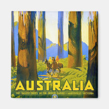 Australien - Vintage Reise Kühlschrankmagnete