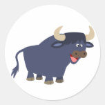 Autocollant amical mignon de Taureau de bande dess autocollants