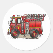 Autocollant de camion de pompiers d'échelle