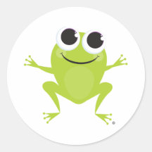 Autocollant de grenouille