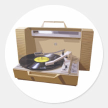 Autocollant de tourne-disque
