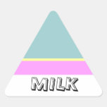 Autocollant de triange de LAIT