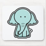 Autocollant d'éléphant de bébé tapis de souris