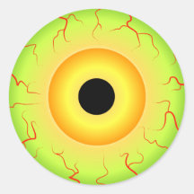 Autocollant d'oeil de zombi