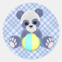 Autocollant espiègle de bébé de panda