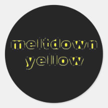 Autocollant jaune de fusion
